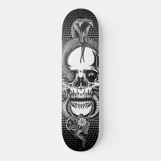 Schädel mit Viper Skateboard (Vorderseite)