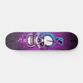 Schädel mit Viper Skateboard (Horizontal)