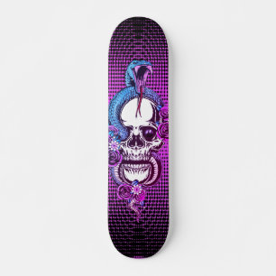 Schädel mit Viper Skateboard