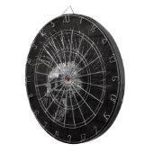 Schädel-Mohikaner Dartscheibe (Vorderseite rechts)