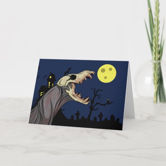 Schädel-Monster Karte (Vorderseite)