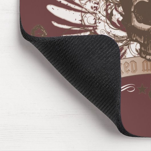 Schädel-Montage - Bronze Mousepad (Ecke)