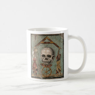 Schädel-Mosaik Roms Pompeji Kaffeetasse