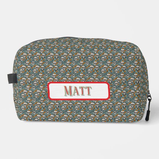 Schädel-Motiv-Dopp-Bag Waschbeutel (Vorderseite)