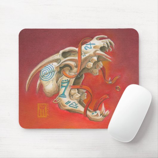 Schädel Mousepad (Mit Mouse)