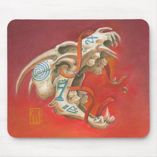 Schädel Mousepad (Vorne)