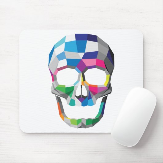 Schädel Mousepad Farben (Mit Mouse)