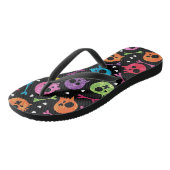 Schädel Muster 2 Badesandalen (Schrägansicht)