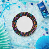 Schädel Muster 2 Pappteller (Party)