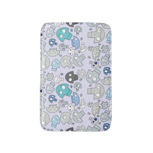 Schädel-Muster Badematte (Vorderseite Vertikal)