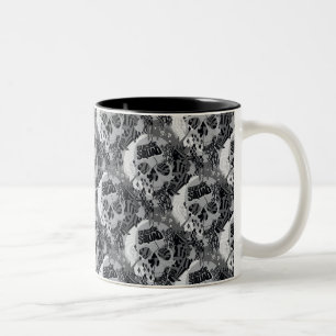 Schädel-Muster der Selbstmord-Gruppen- Zweifarbige Tasse