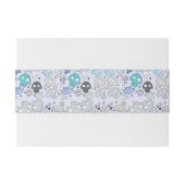 Schädel-Muster Einladungsbanderole (Rückseitenbeispiel)