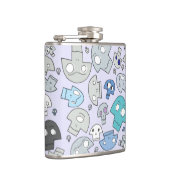 Schädel-Muster Flachmann (Rechts)