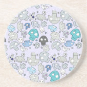 Schädel-Muster Getränkeuntersetzer (Vorne)
