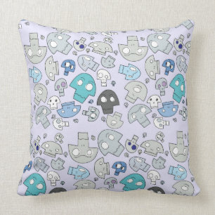 Schädel-Muster Kissen