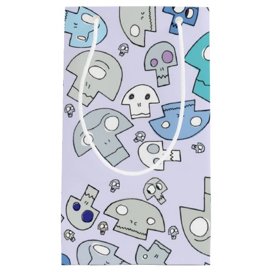 Schädel-Muster Kleine Geschenktüte (Vorderseite)