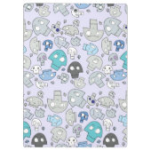 Schädel-Muster Klemmbrett (Rückseite)