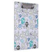 Schädel-Muster Klemmbrett (Rechts)