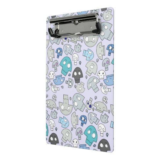 Schädel-Muster Mini Klemmbrett (Gewinkelt2)