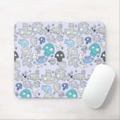 Schädel-Muster Mousepad (Mit Mouse)