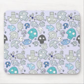 Schädel-Muster Mousepad (Vorne)