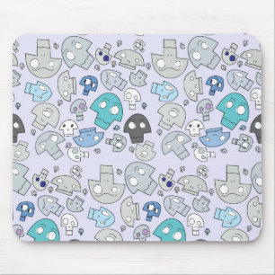 Schädel-Muster Mousepad