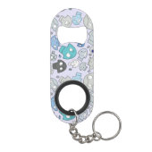 Schädel-Muster Schlüsselanhängerflaschenöffner (Rückseite)