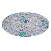 Schädel-Muster Schneidebrett (Ecke)