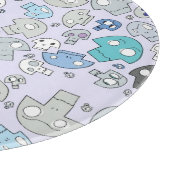 Schädel-Muster Schneidebrett (Ecke)