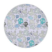 Schädel-Muster Schneidebrett (Vorderseite)