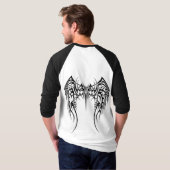 Schädel n Flügel T-Shirt (Schwarz voll)