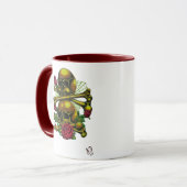 Schädel, Netze und Rosen-Tasse Tasse (Vorderseite Links)