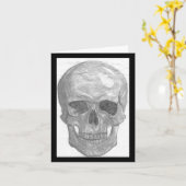 Schädel notecard karte (Gelbe Blume)