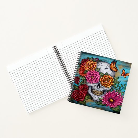 Schädel Notizblock (Innenseite)