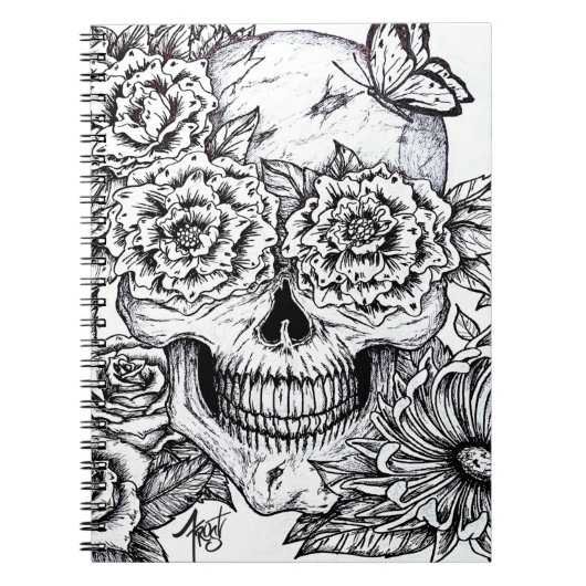 Schädel Notizblock (Vorderseite)