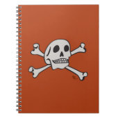 Schädel-Notizbuch Notizblock (Vorderseite)