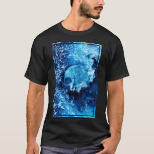 Schädel Ozean für Piraten T-Shirt