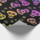 Schädel-Packpapier Geschenkpapier (Ecke)