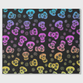 Schädel-Packpapier Geschenkpapier (Flach)