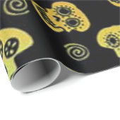 Schädel-Packpapier Geschenkpapier (Rolleneckpunkt)