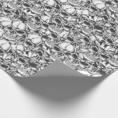 Schädel-Packpapier Geschenkpapier (Ecke)