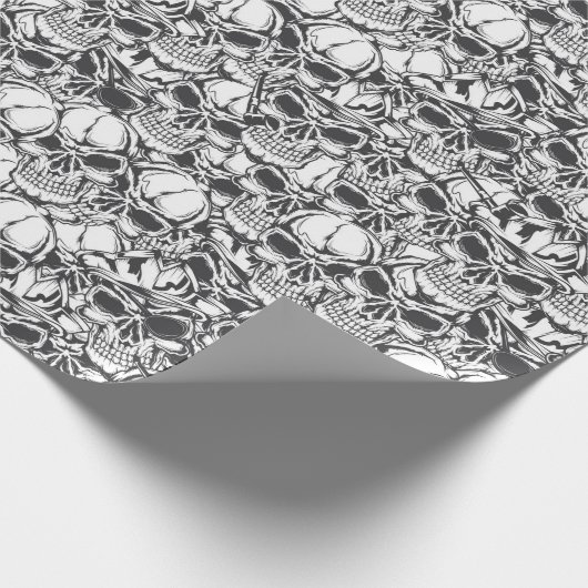 Schädel-Packpapier Geschenkpapier (Ecke)