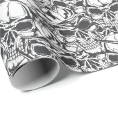 Schädel-Packpapier Geschenkpapier (Rolleneckpunkt)