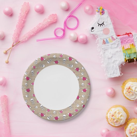 Schädel Pappteller (Party)