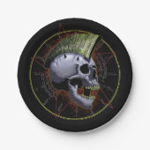 Schädel Pappteller (Vorderseite)