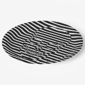 Schädel Pappteller (Schrägansicht)