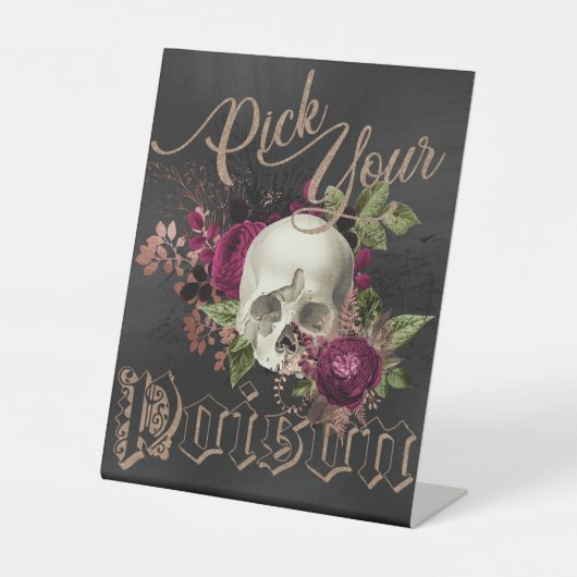 Schädel, Party der Kostüme, Halloween, Gothic, spu Sockelschild (Vorderseite)