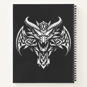 Schädel-Pentagramm-Tribal von BurnsInhell Notizblock (Rückseite)