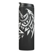 Schädel Pentagramm Tribal von BurnsInhell Thermosbecher (Nach rechts gedreht)