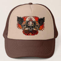 Schädel-Phoenix-Weiß, Dreiheit Winged Schädel